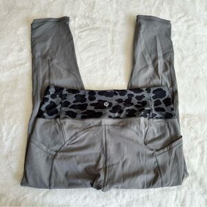 Lululemon All The Right Places Crop Leggings Leopard Size 10